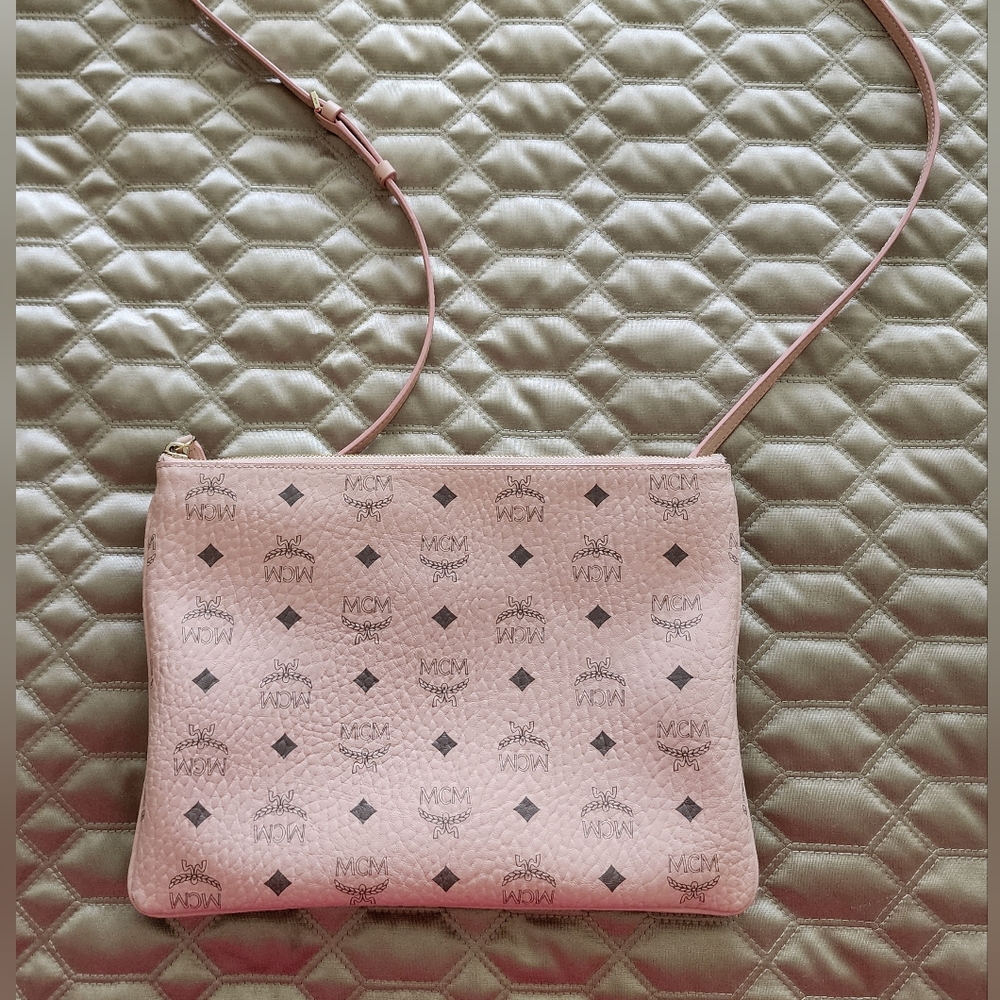 MCM Soft Pink Viestios Crossbody